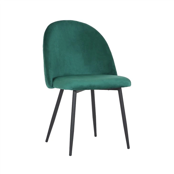 Fasjonabel spisestuestol i fløyel med nytt design