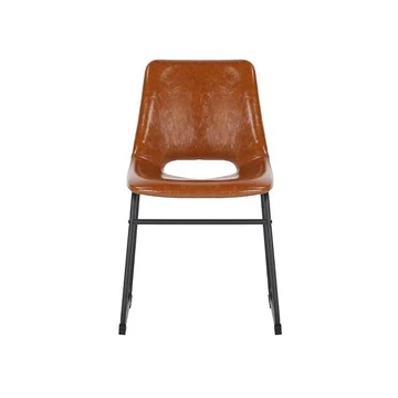 Ny modell PU Cover Spisestuestol med metallben