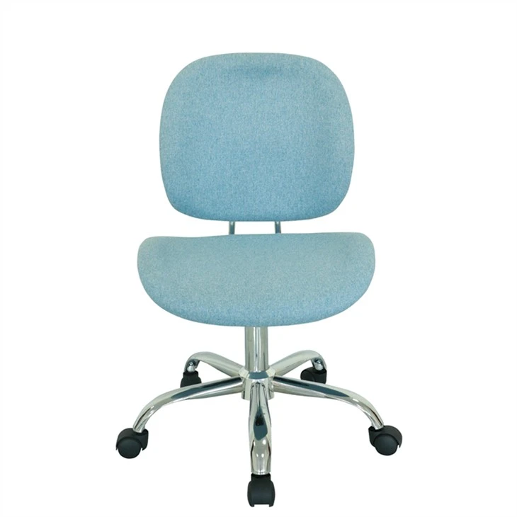 Ergonomisk design Høydejusterbar blå kontorstol