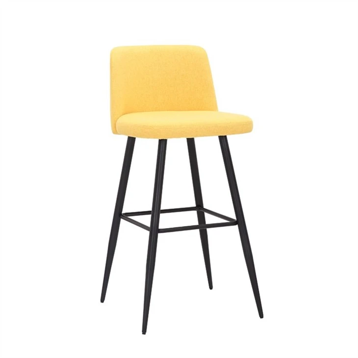 Fabric covers counters, dining room chairs and bar stools