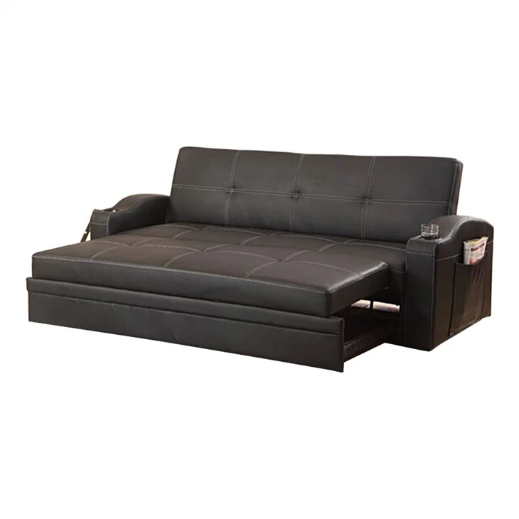 Sammenleggbar sovesofa i PU-skinn