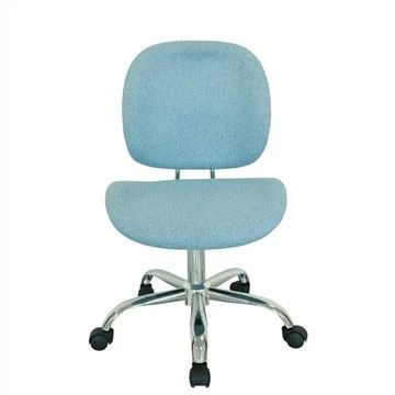 Ergonomisk design Høydejusterbar blå kontorstol