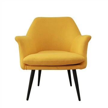 Mid-Century stoffstol med ben av gummi