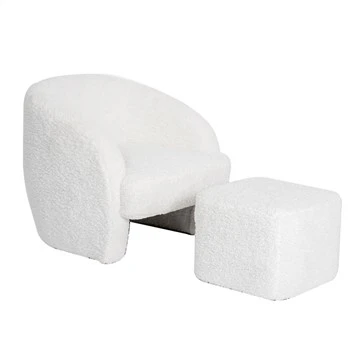 Enkel Sofastol med fotstøtte