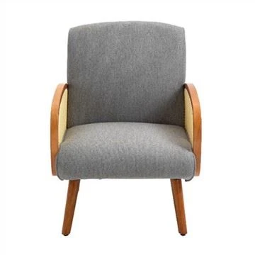 Stilig Rattan Armlene Accent Arm Chair
