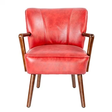 Wooden Accent Chair Fritid Lese Lenestol PRAPIROON-P